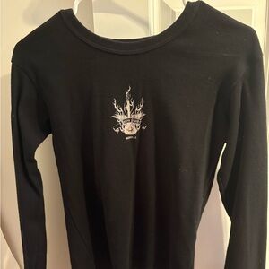 Brandy Melville Black Long Sleeve Tee